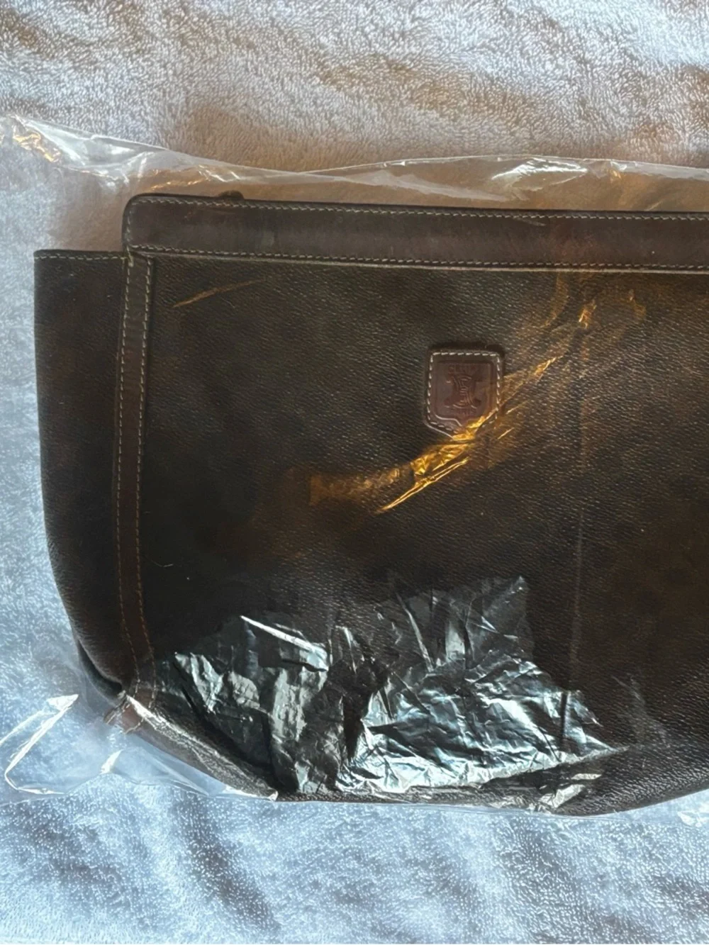 Celine Brown Monogram Coated Canvas Travel Pouch - Picture 9 of 9